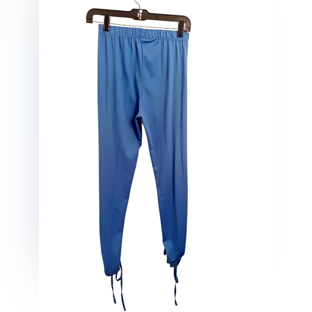 Teal Blue Drawstring Pants by SJL Apparel Size L/ XL - Picture 3 of 4